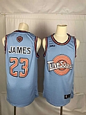 Tune Squad 23 Lebron James Blue Stitched Movie Basketball Jersey,baseball caps,new era cap wholesale,wholesale hats